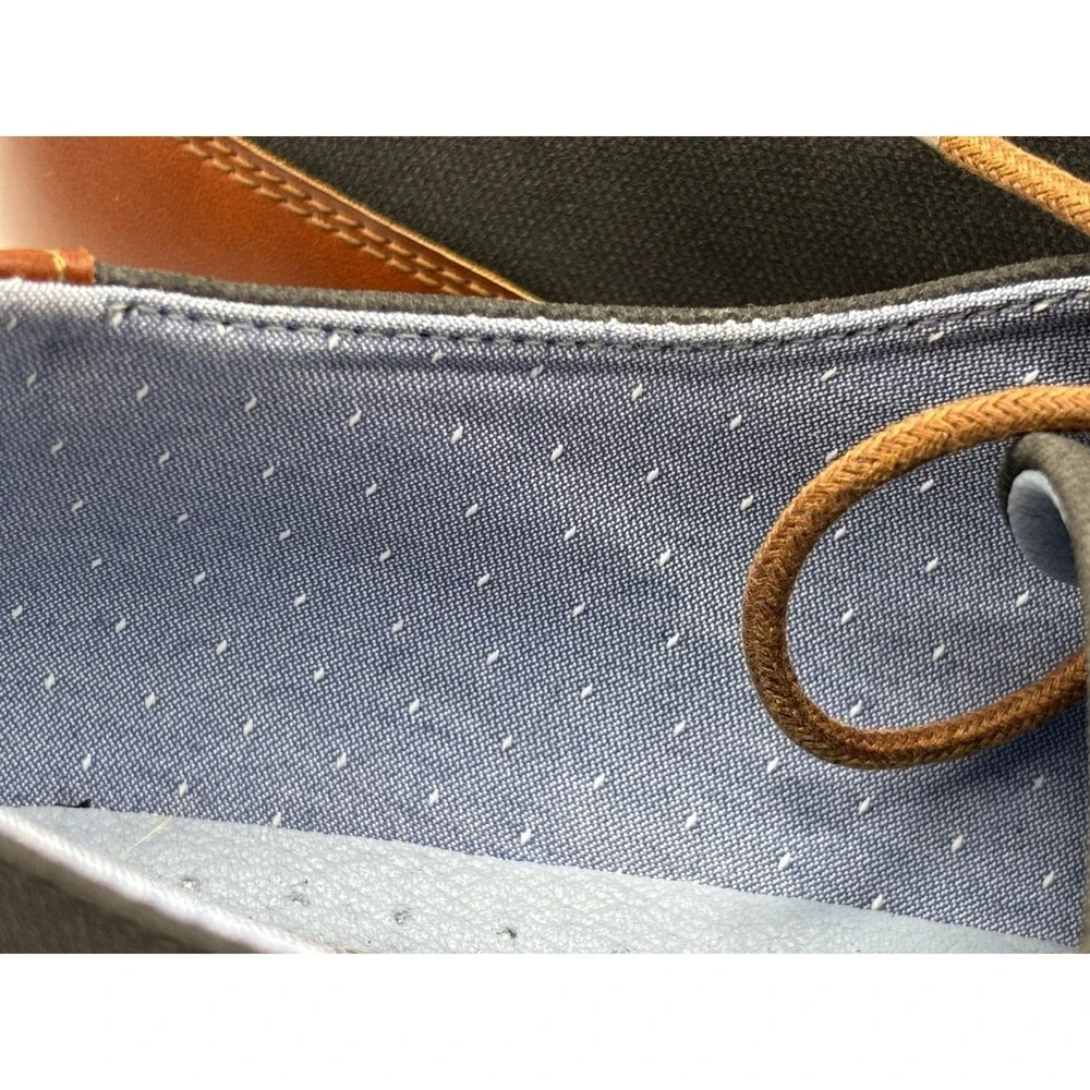 Perry Ellis Portfolio Men's Canvas Derby Oxford Shoes Gray Sz 13 Casual Lace-Up
